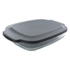 CONSOL VIGO RECTANGULAR GLASS BAKING DISH WITH GREY PLASTIC LID, 3.8L