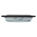 CONSOL VIGO RECTANGULAR GLASS BAKING DISH WITH GREY PLASTIC LID, 3.8L