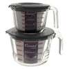 CONSOL PALMA MEASURING JUG BOROSILICATE WITH GREY COVER, 500ML (90X185X129MM DIA)