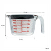 CONSOL PALMA MEASURING JUG BOROSILICATE WITH GREY COVER, 500ML