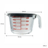 CONSOL PALMA MEASURING JUG BOROSILICATE WITH GREY COVER, 1L