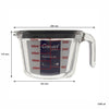 CONSOL PALMA MEASURING JUG BOROSILICATE WITH GREY COVER, 1L