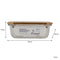 CONSOL VALENCIA RECT. FOOD STORAGE CONTAINER WITH ACACIA LIDS, 370ML (150X108X54MM)