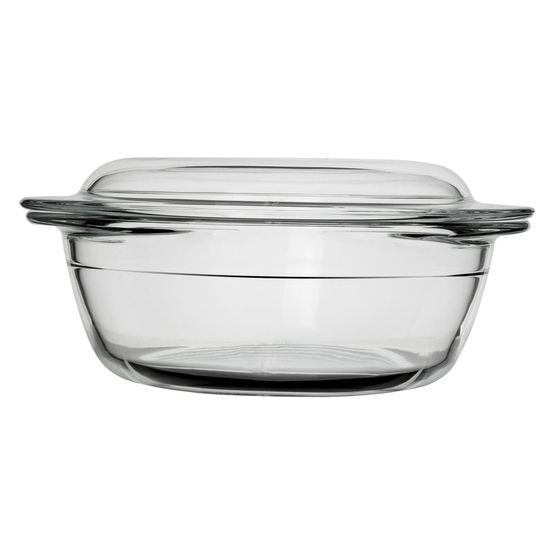 CONSOL CORDOBA ROUND GLASS CASSEROLE WITH LID, 2.1 L