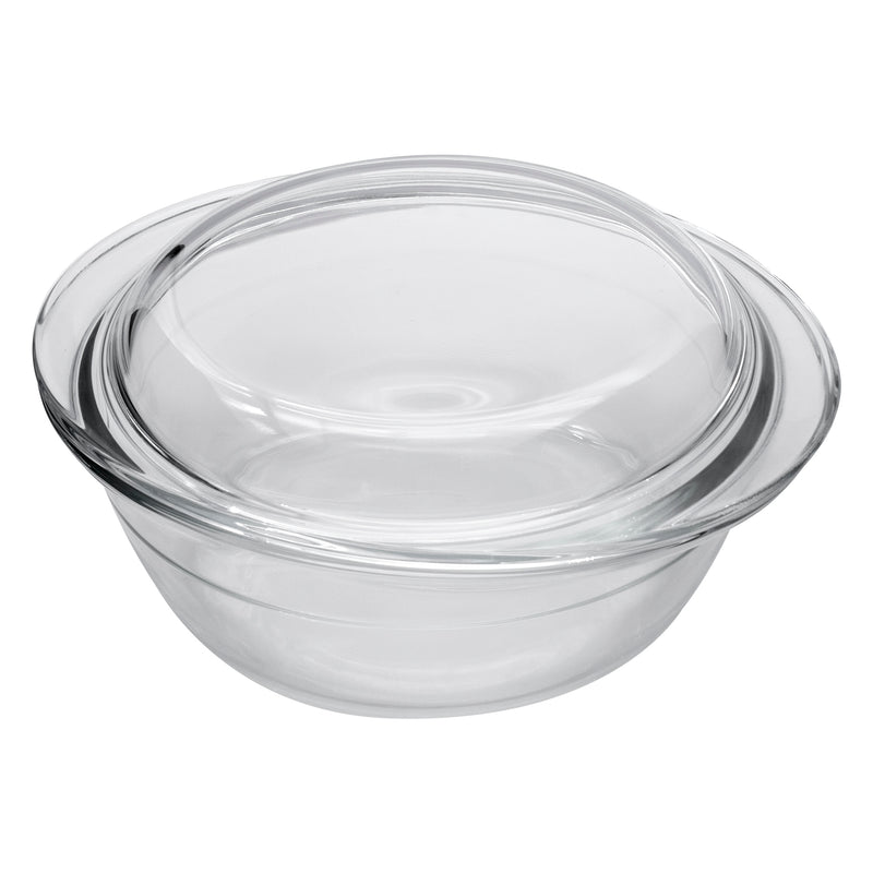 CONSOL CORDOBA ROUND GLASS CASSEROLE WITH LID, 2.1 L