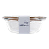 CONSOL CORDOBA ROUND GLASS CASSEROLE WITH LID, 2.1 L