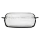 CONSOL CORDOBA RECTANGULAR GLASS CASSEROLE WITH LID, 4.5 L