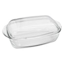 CONSOL CORDOBA RECTANGULAR GLASS CASSEROLE WITH LID, 4.5 L