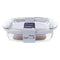 CONSOL CORDOBA RECTANGULAR GLASS CASSEROLE WITH LID, 4.5 L