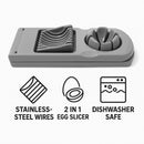 REGENT KITCHEN 2 IN 1 EGG SLICER PLASTIC AND STAINLESS STEEL, 215MM