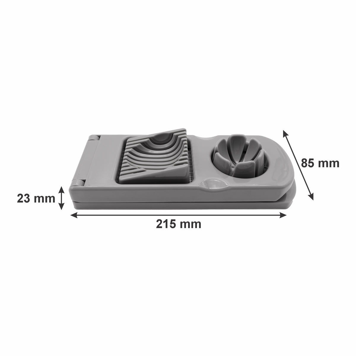 REGENT KITCHEN 2 IN 1 EGG SLICER PLASTIC AND STAINLESS STEEL, 215MM