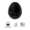 REGENT EGG TIMER ABS PLASTIC BLACK, 70X60MM DIA