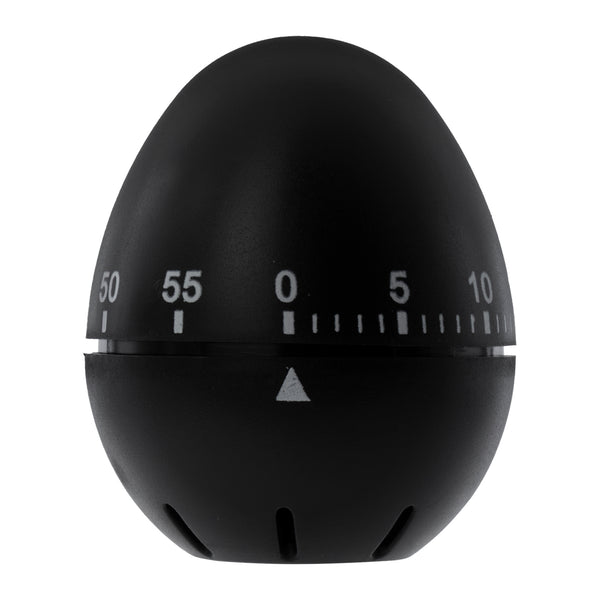 REGENT EGG TIMER ABS PLASTIC BLACK, 70X60MM DIA