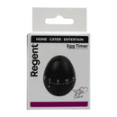 REGENT EGG TIMER ABS PLASTIC BLACK, 70X60MM DIA