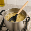 REGENT KITCHEN SPOONULA BLACK SILICONE WITH WOODEN HANDLE, 330MM