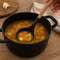 REGENT KITCHEN LADLE BLACK SILICONE AND WOODEN HANDLE, 340MM
