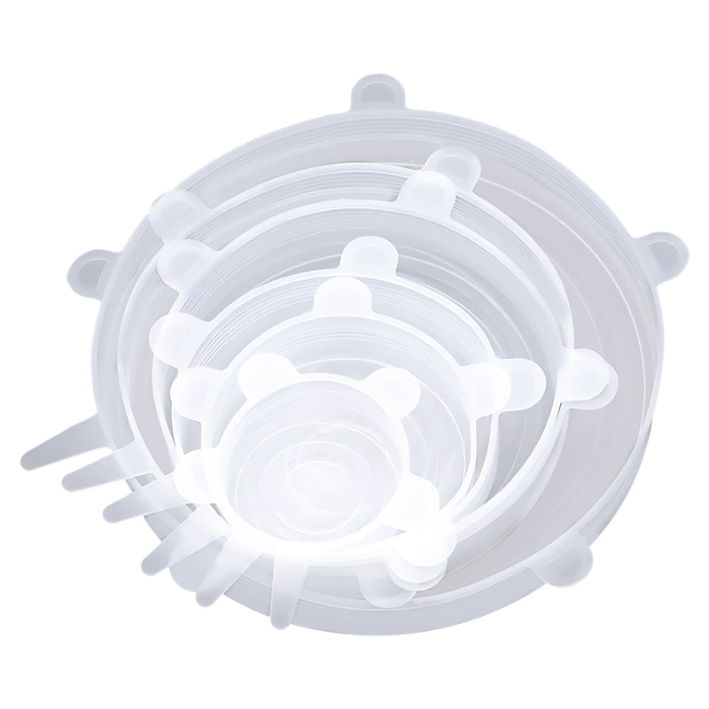 REGENT FLEXIBLE SILICONE BOWL COVERS 6PK SET