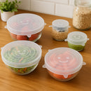 REGENT FLEXIBLE SILICONE BOWL COVERS 6PK SET