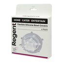 REGENT FLEXIBLE SILICONE BOWL COVERS 6PK SET