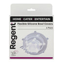 REGENT FLEXIBLE SILICONE BOWL COVERS 6PK SET