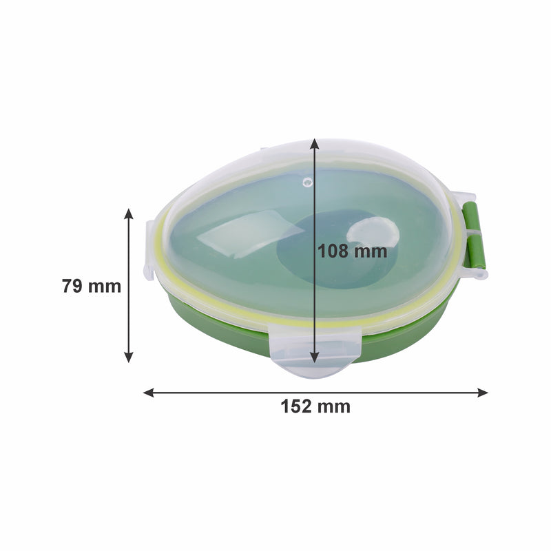 REGENT AVOCADO SAVER PLASTIC GREEN WITH CLIP ON COVER, 152X108MM