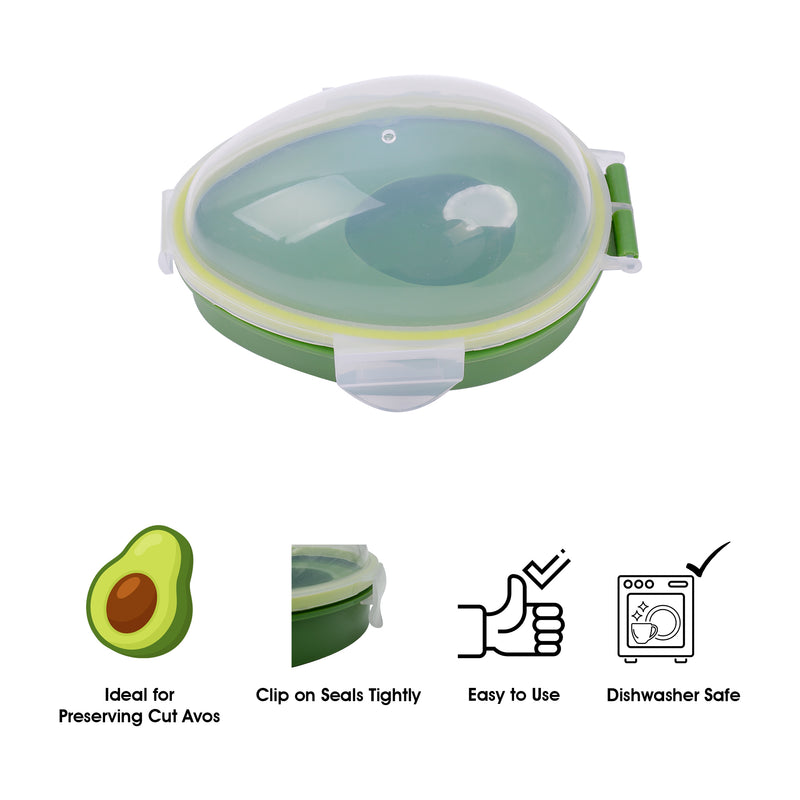 REGENT AVOCADO SAVER PLASTIC GREEN WITH CLIP ON COVER, 152X108MM
