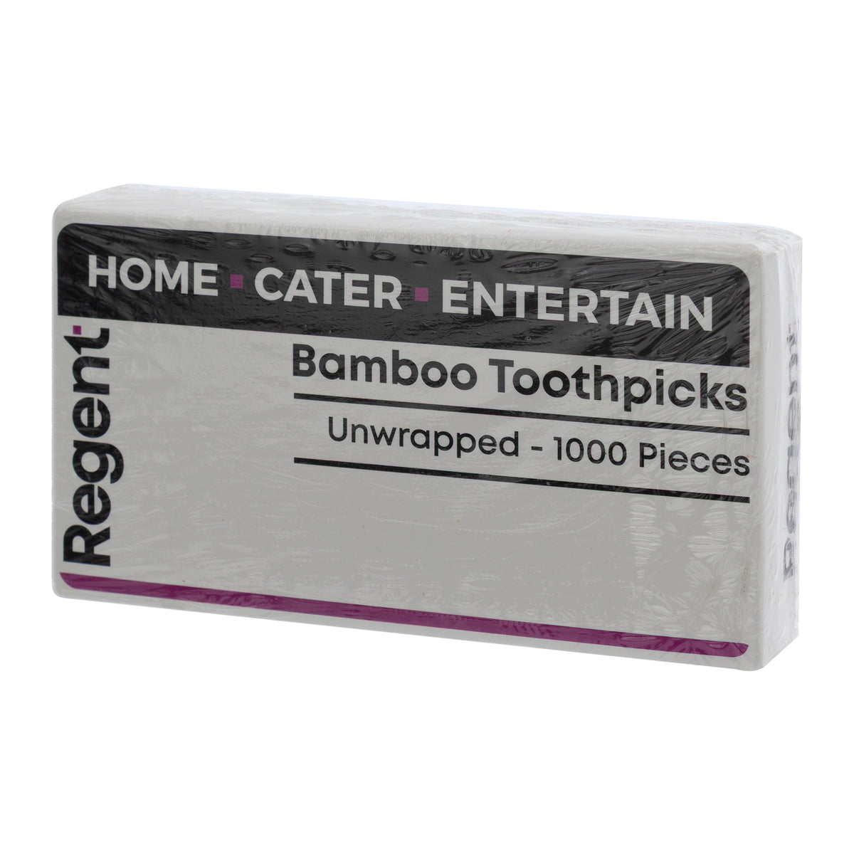 REGENT WOODEN TOOTHPICKS UNWRAPPED IN A BOX, 1000PK
