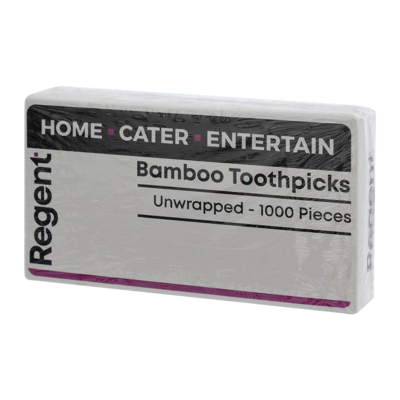 REGENT WOODEN TOOTHPICKS UNWRAPPED IN A BOX 1000PK
