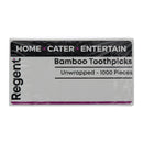 REGENT WOODEN TOOTHPICKS UNWRAPPED IN A BOX 1000PK