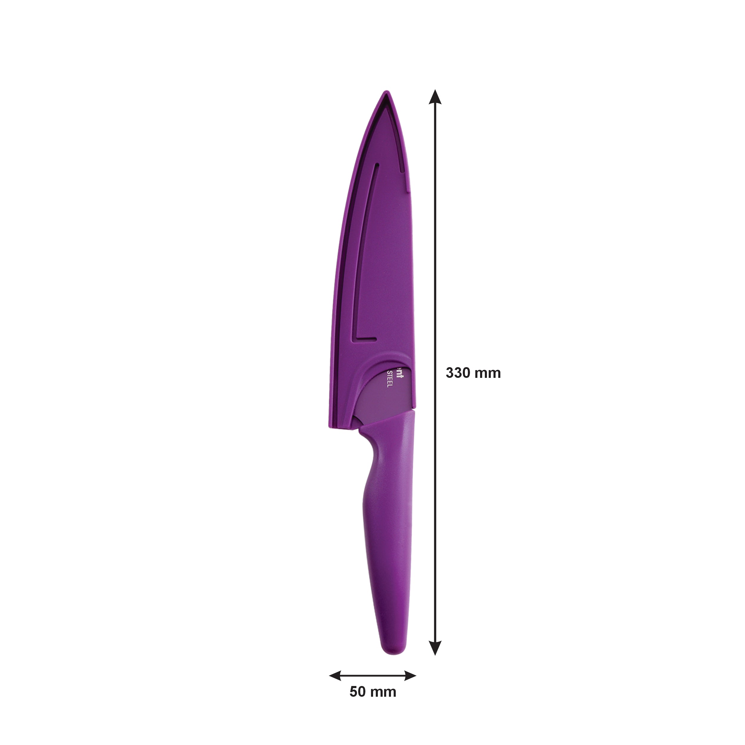 REGENT KITCHEN CHEF, UTILITY, PARING COLOURED KNIVES WITH SHEATHS 3PCS SET
