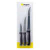 REGENT KITCHEN CARVING,UTILITY & PARING KNIVES 3 PIECE SET, (180MM l 235MM l 310MM)