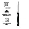 REGENT KITCHEN STEAK KNIFE WITH BLACK PP HANDLES 6PK, 200MM