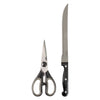 REGENT KITCHEN CARVING KNIFE AND SCISSOR 2PCE SET, (310MM l 195MM)