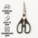 REGENT KITCHEN SCISSOR BLACK AND GREY, 190MM