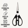 REGENT KITCHEN SCISSOR BLACK AND GREY, 195MM