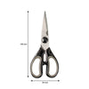 REGENT KITCHEN SCISSOR BLACK AND GREY, 190MM