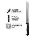 REGENT KITCHEN BREAD KNIFE WITH BAKELITE HANDLE AND 3 RIVETS, 320MM