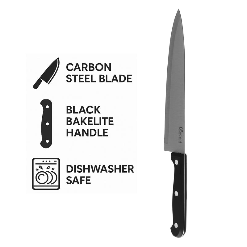 REGENT KITCHEN CHEF KNIFE WITH BAKELITE HANDLE WITH 3 RIVETS, 320MM