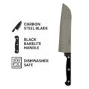 REGENT KITCHEN SANTOKU KNIFE WITH BAKELITE HANDLE AND 3 RIVETS, 290MM