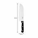 REGENT KITCHEN SANTOKU KNIFE WITH BAKELITE HANDLE AND 3 RIVETS, 290MM