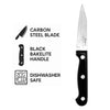 REGENT KITCHEN PARING KNIFE WITH BAKELITE HANDLE AND 3 RIVETS, 185MM