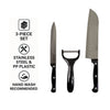 REGENT KITCHEN SANTOKU AND UTILITY KNIVES WITH PEELER 3PCS SET