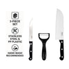REGENT KITCHEN SANTOKU AND UTILITY KNIVES WITH PEELER 3PCS SET