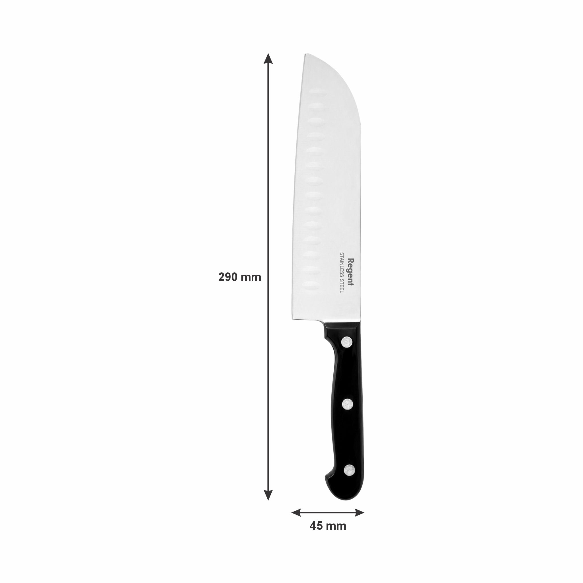 REGENT KITCHEN SANTOKU AND UTILITY KNIVES WITH PEELER 3PCS SET