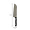 REGENT KITCHEN SANTOKU, UTILITY KNIVES WITH PEELER 3PC SET , (290MM l 245MM l 145MM)