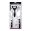 REGENT KITCHEN SANTOKU AND UTILITY KNIVES WITH PEELER 3PCS SET