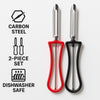 REGENT KITCHEN VEGETABLE PEELER 2PK SET,145MM
