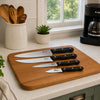 REGENT KITCHEN KNIVES WITH BAKELITE HANDLE AND 3 RIVETS 4PCS SET
