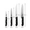 REGENT KITCHEN KNIVES 4 PIECE SET, (185MM l 230MM l 320MM l 320MM)