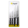 REGENT KITCHEN KNIVES WITH BAKELITE HANDLE AND 3 RIVETS 4PCS SET
